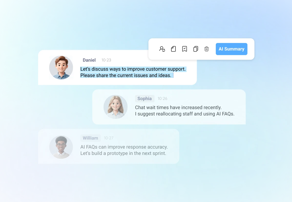 Web editor & partial summarization